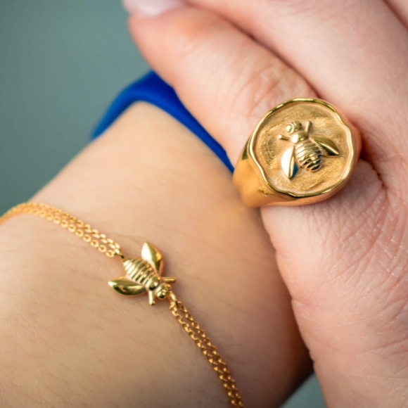 Bracelet in silver 925 yellow gold plated - Simply Me